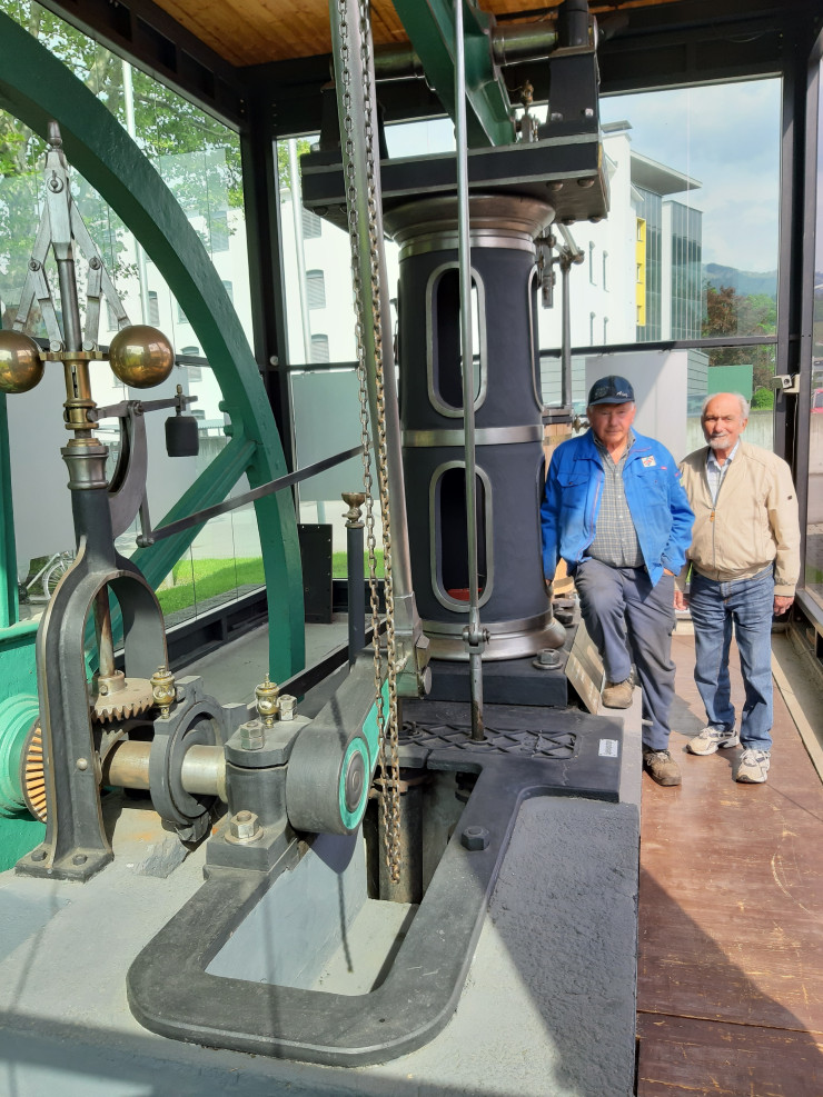 Dampfmaschine Kuhn 100 in Dornbirn Schmelzhütten