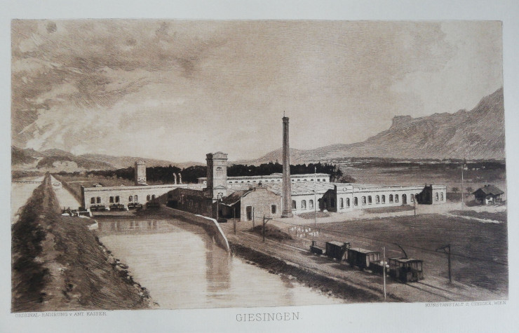 Erste normalspurige elektr. Eisenbahn der Donaumonarchie 1894