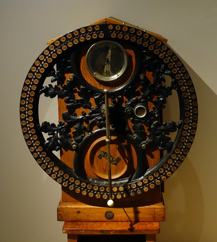 Stechuhr der Deckenfabrik Sannwald